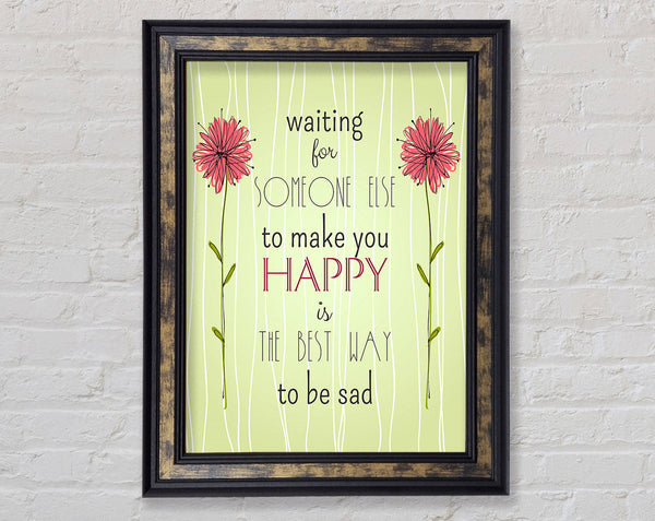 Waiting For Someone Else Framed Print