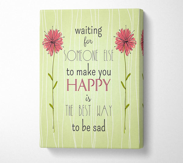  A Canvas Print of Waiting For Someone Else Canvas Art