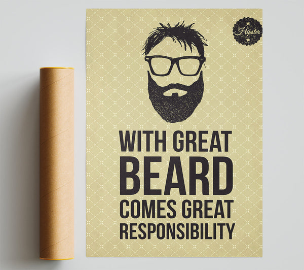With Great Beard Giclee Print