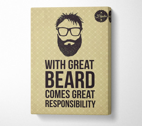 A Canvas Print of With Great Beard Canvas Wall Art