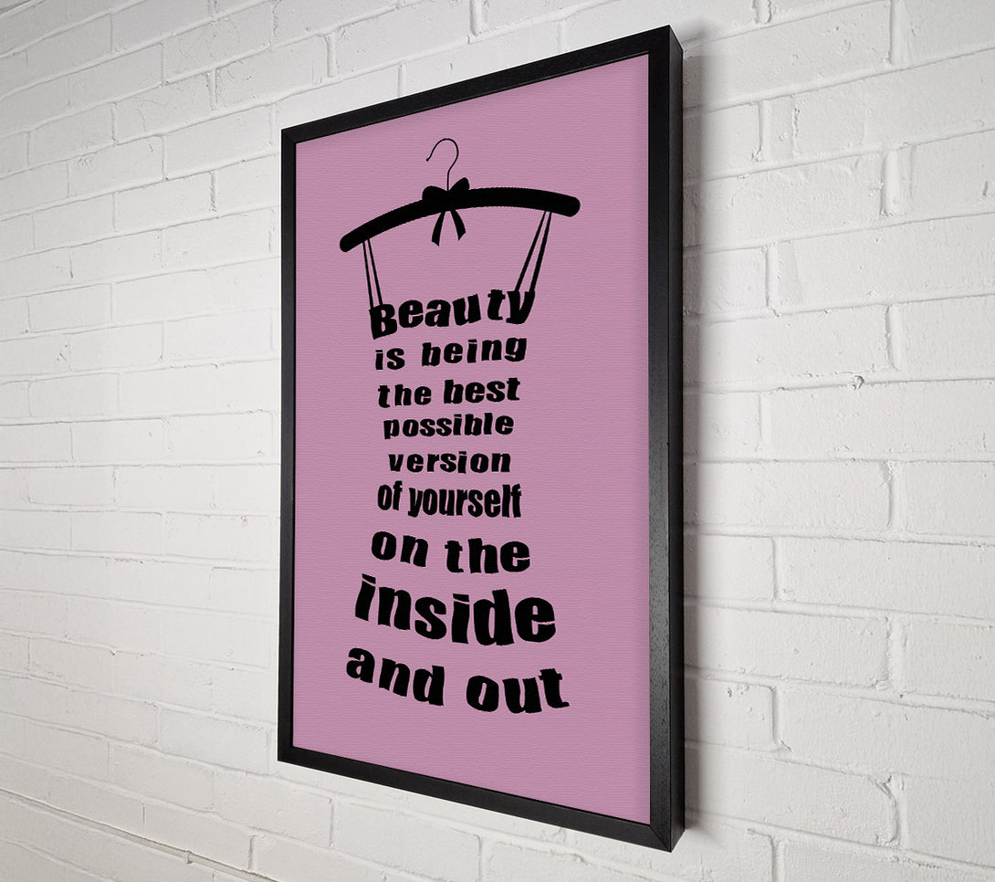  A Canvas Print of Beauty Is Being Canvas Print