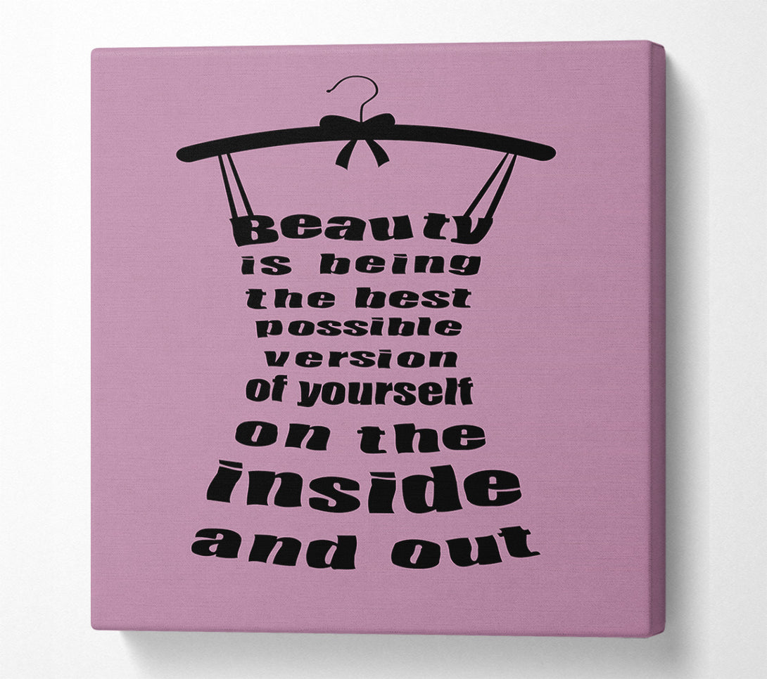  A Canvas Print of Beauty Is Being Canvas Print