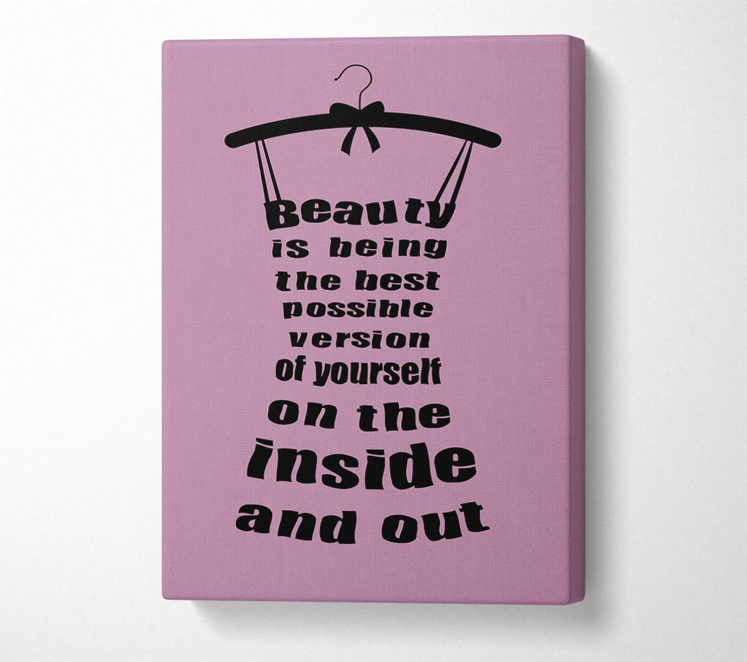  A Canvas Print of Beauty Is Being Canvas Print