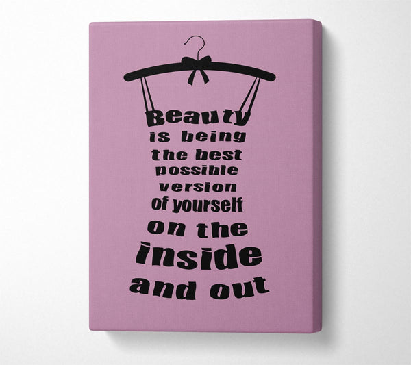  A Canvas Print of Beauty Is Being Canvas Print