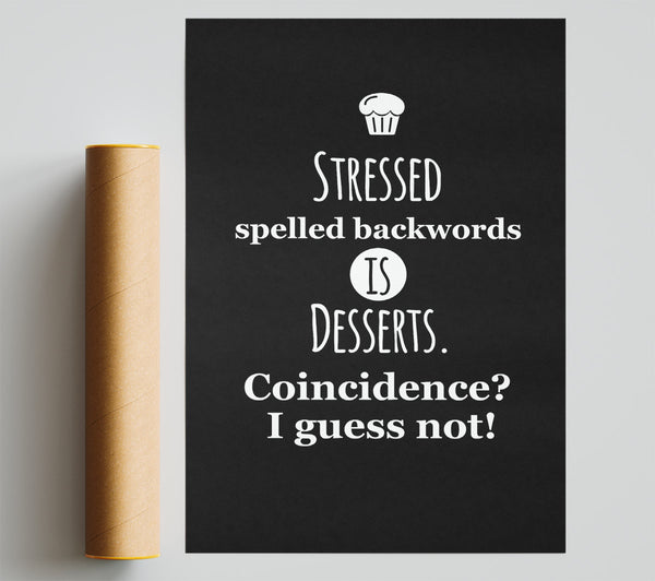Stressed Spelt Backwards Giclee Print