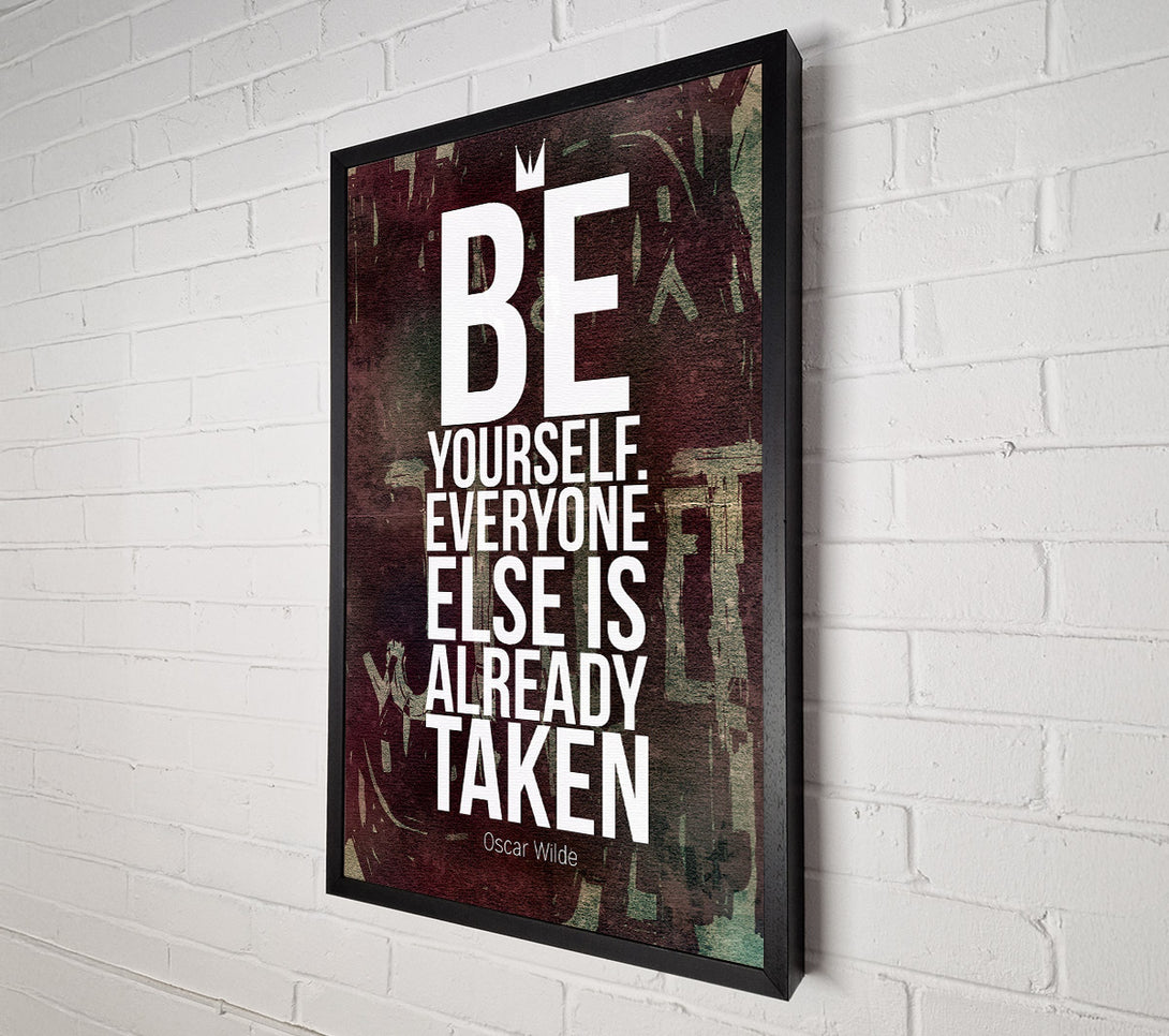  A Canvas Print of Be Yourself Everyone Else Canvas Wall Art