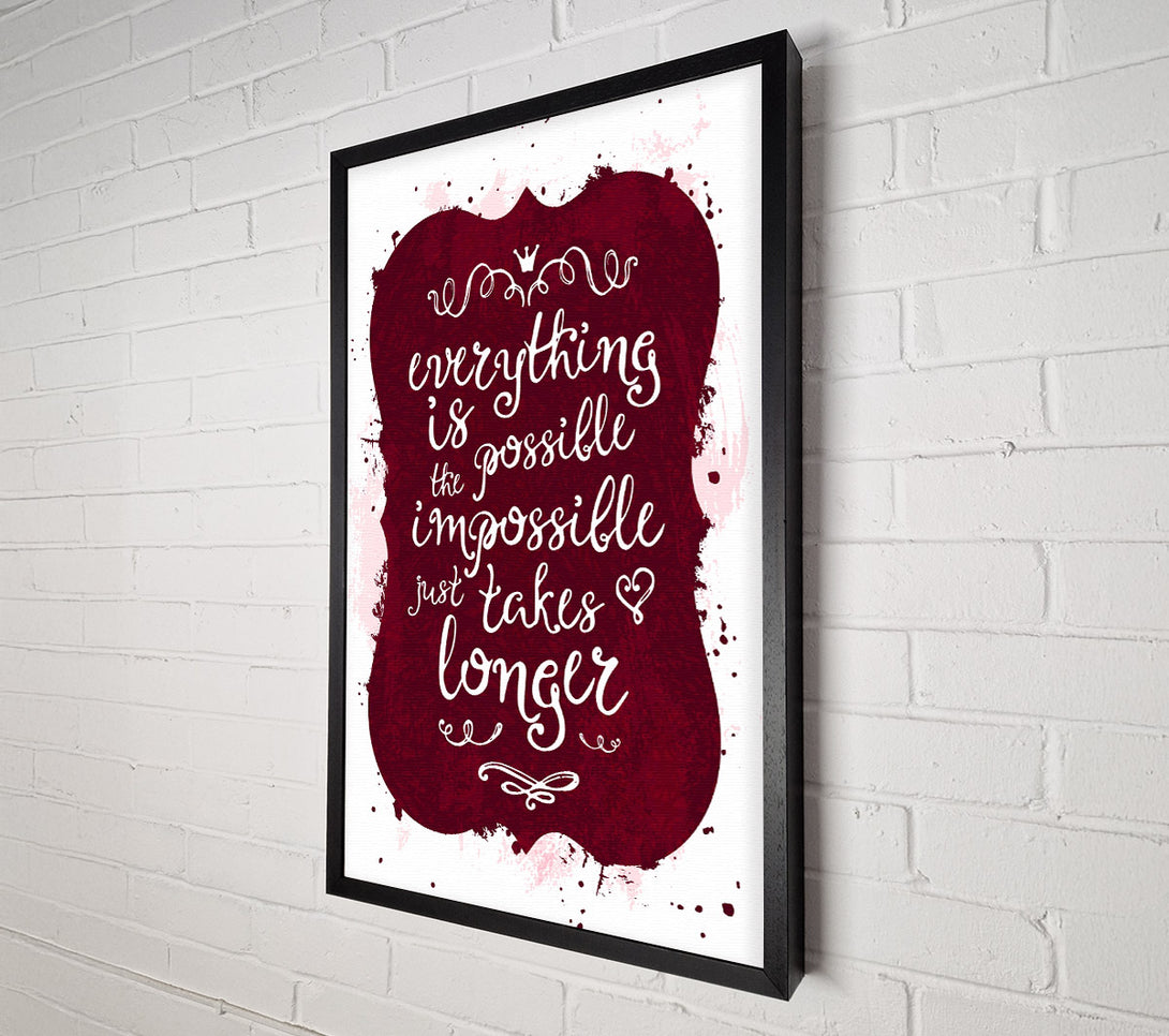  A Canvas Print of Everything Is Possible Canvas Print