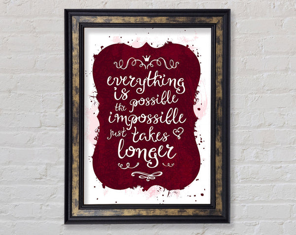 Everything Is Possible Framed Print
