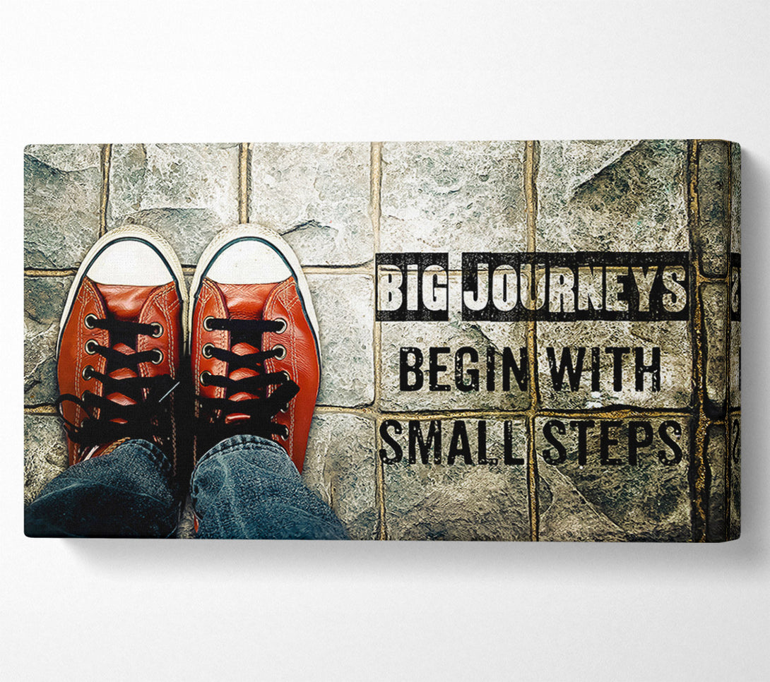  A Canvas Print of Big Journeys Begin Canvas Art