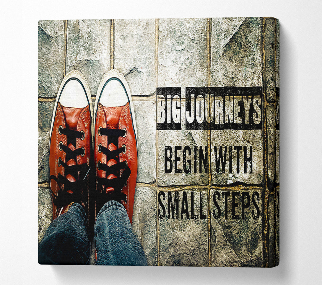  A Canvas Print of Big Journeys Begin Canvas Art