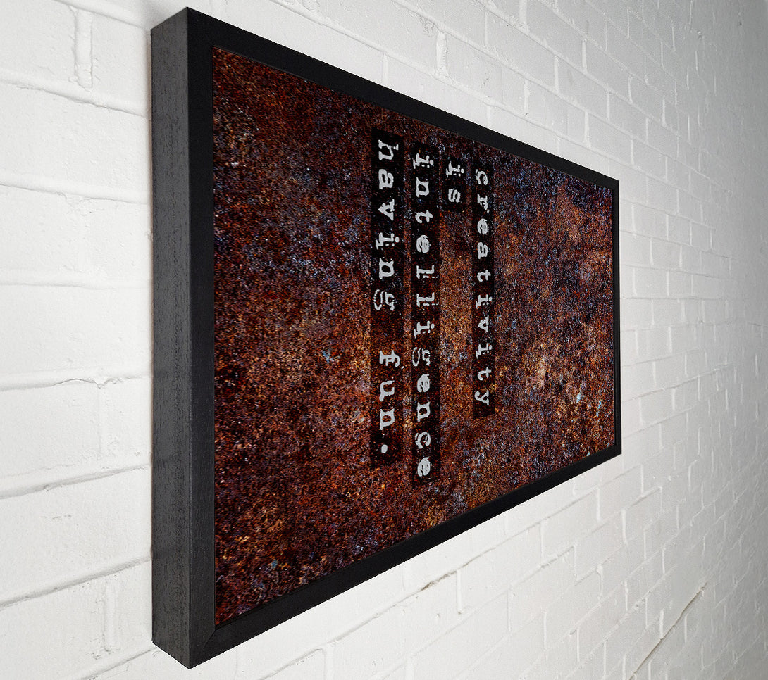  A Canvas Print of Creativity Is Intelligence Canvas Print