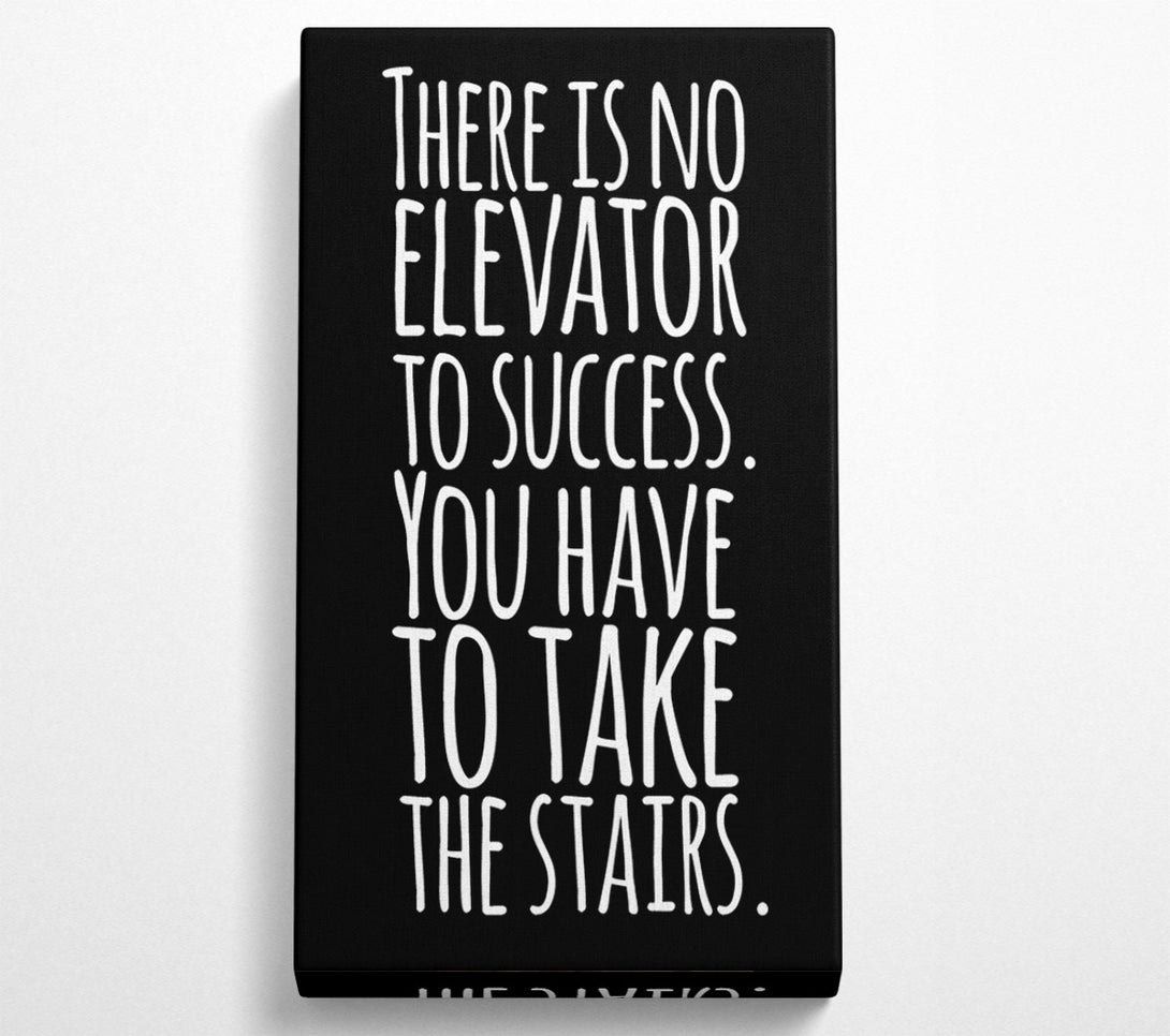  A Canvas Print of There Is No Elevation To Success Canvas Wall Art