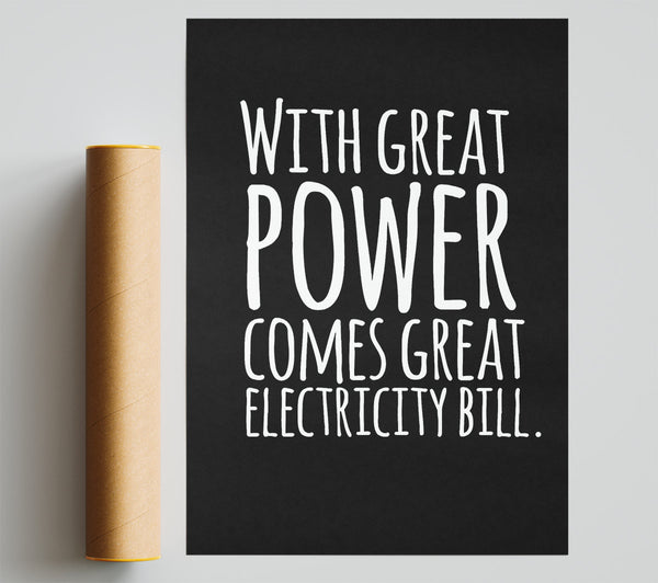 With Great Power Print