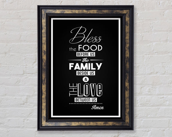 Bless The Food Before Us 1 Framed Print