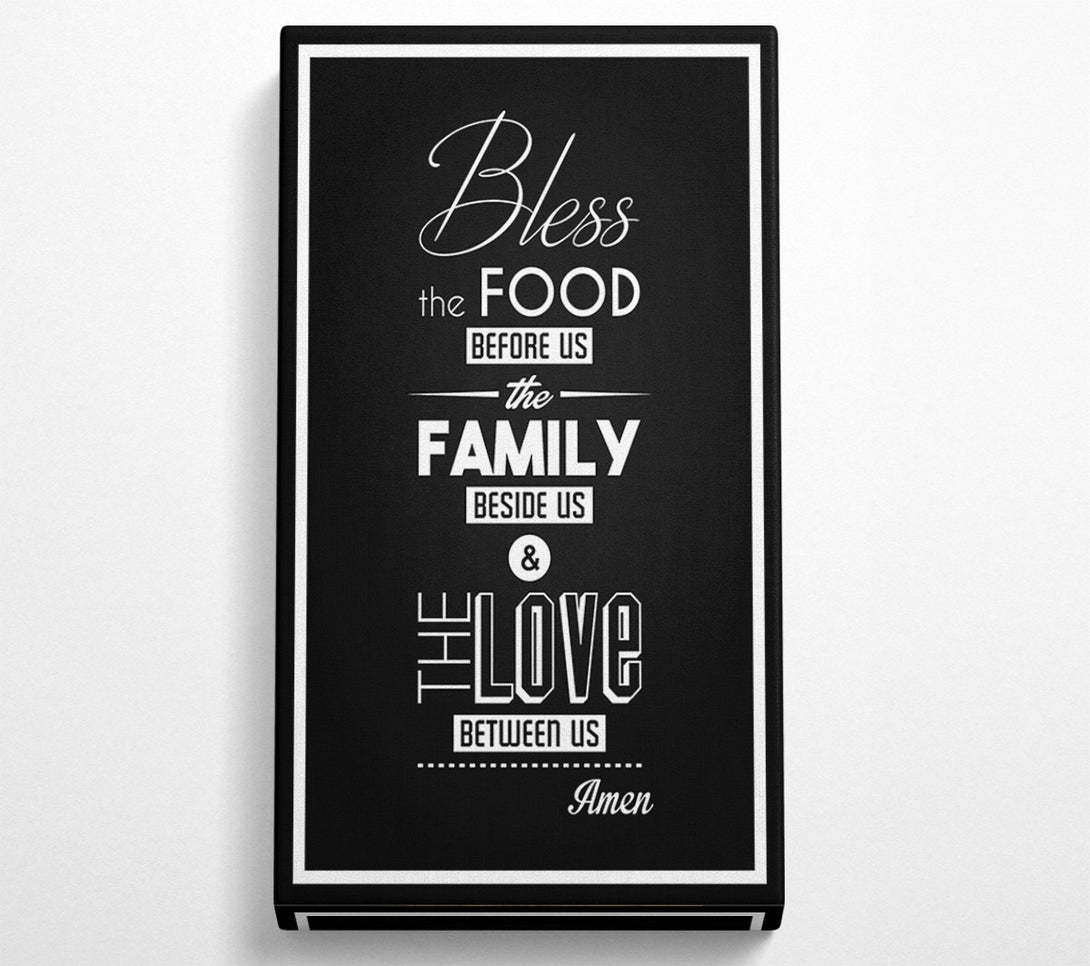  A Canvas Print of Bless The Food Before Us 1 Canvas Print