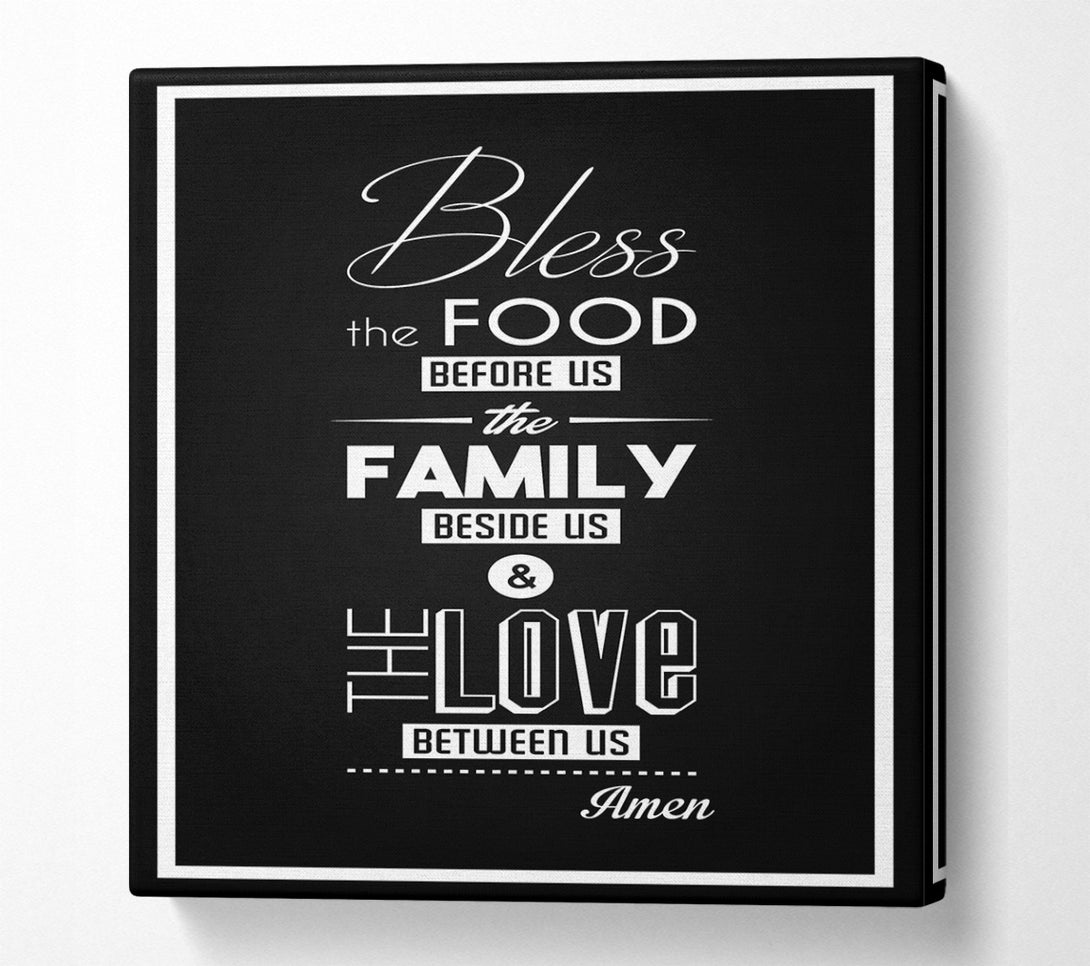  A Canvas Print of Bless The Food Before Us 1 Canvas Print