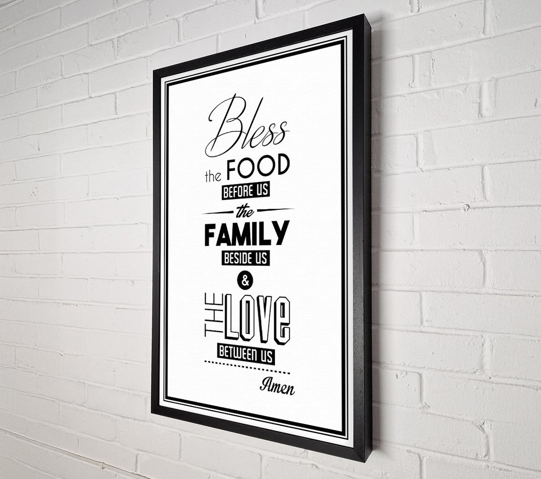  A Canvas Print of Bless The Food Before Us 2 Canvas Print