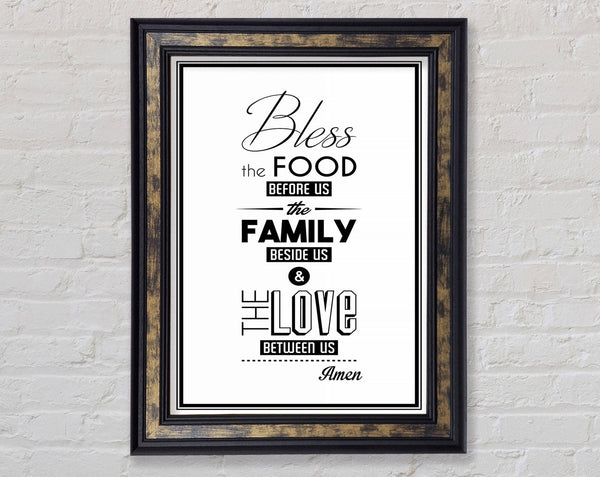 Bless The Food Before Us 2 Framed Print