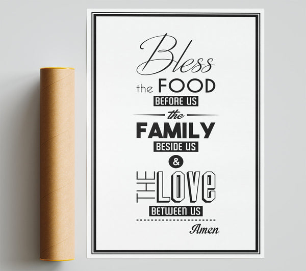 Bless The Food Before Us 2 Print