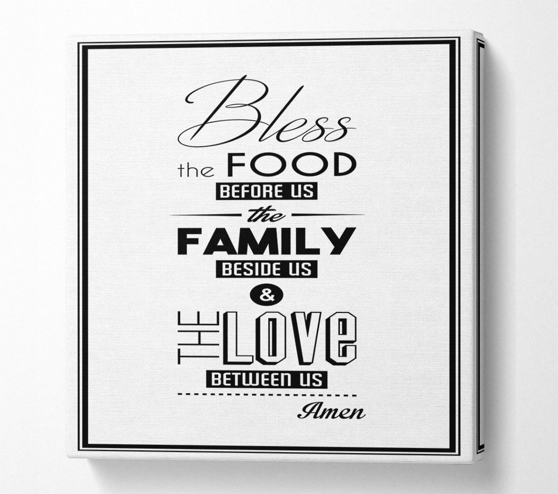  A Canvas Print of Bless The Food Before Us 2 Canvas Print