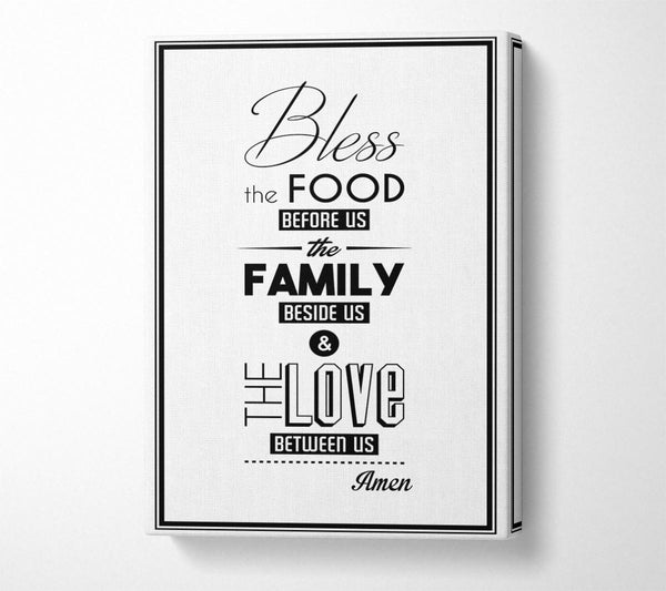  A Canvas Print of Bless The Food Before Us 2 Canvas Print