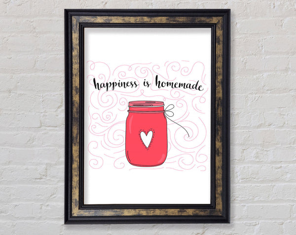 Happiness Is Homemade Framed Print