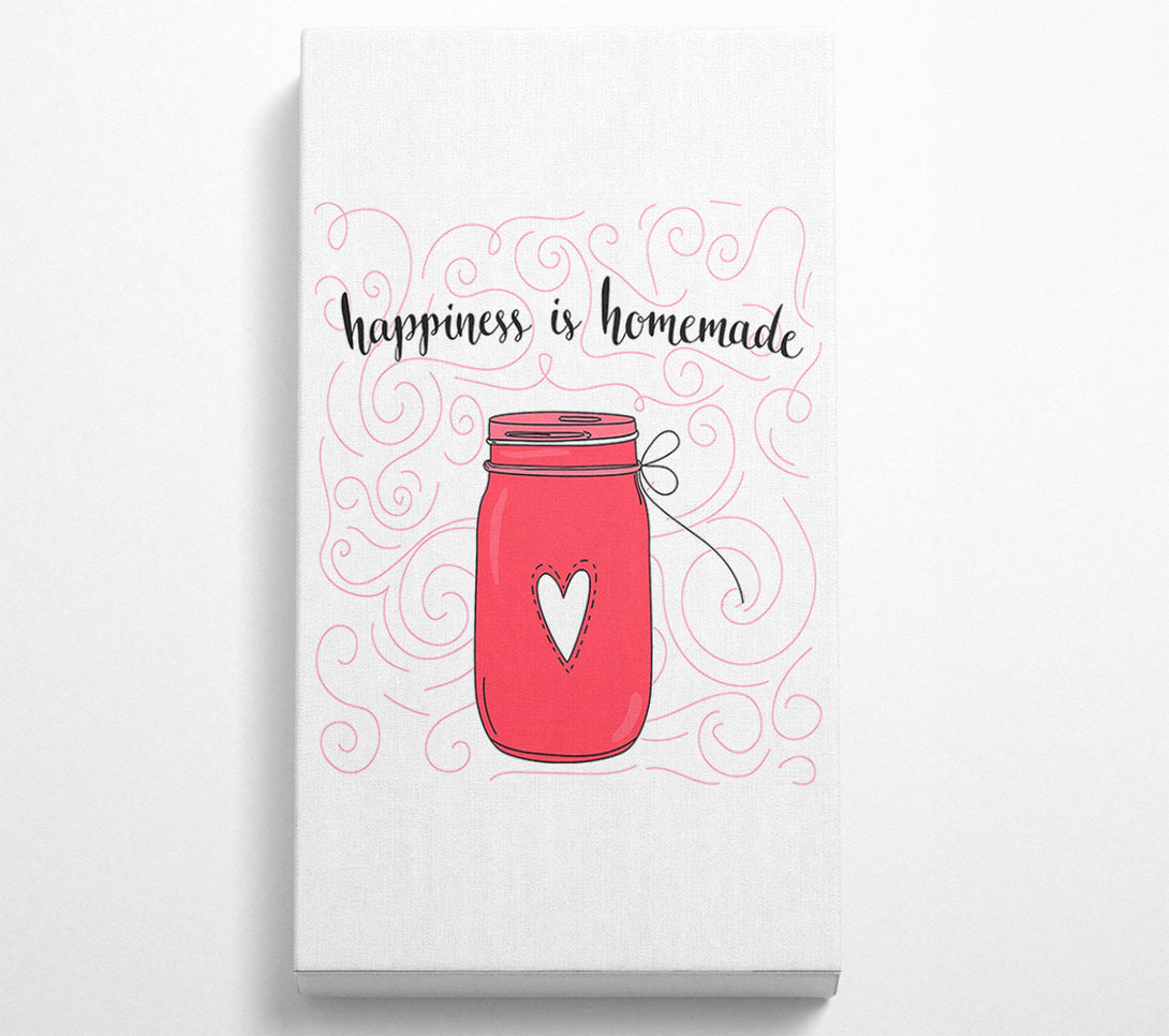  A Canvas Print of Happiness Is Homemade Canvas Wall Art