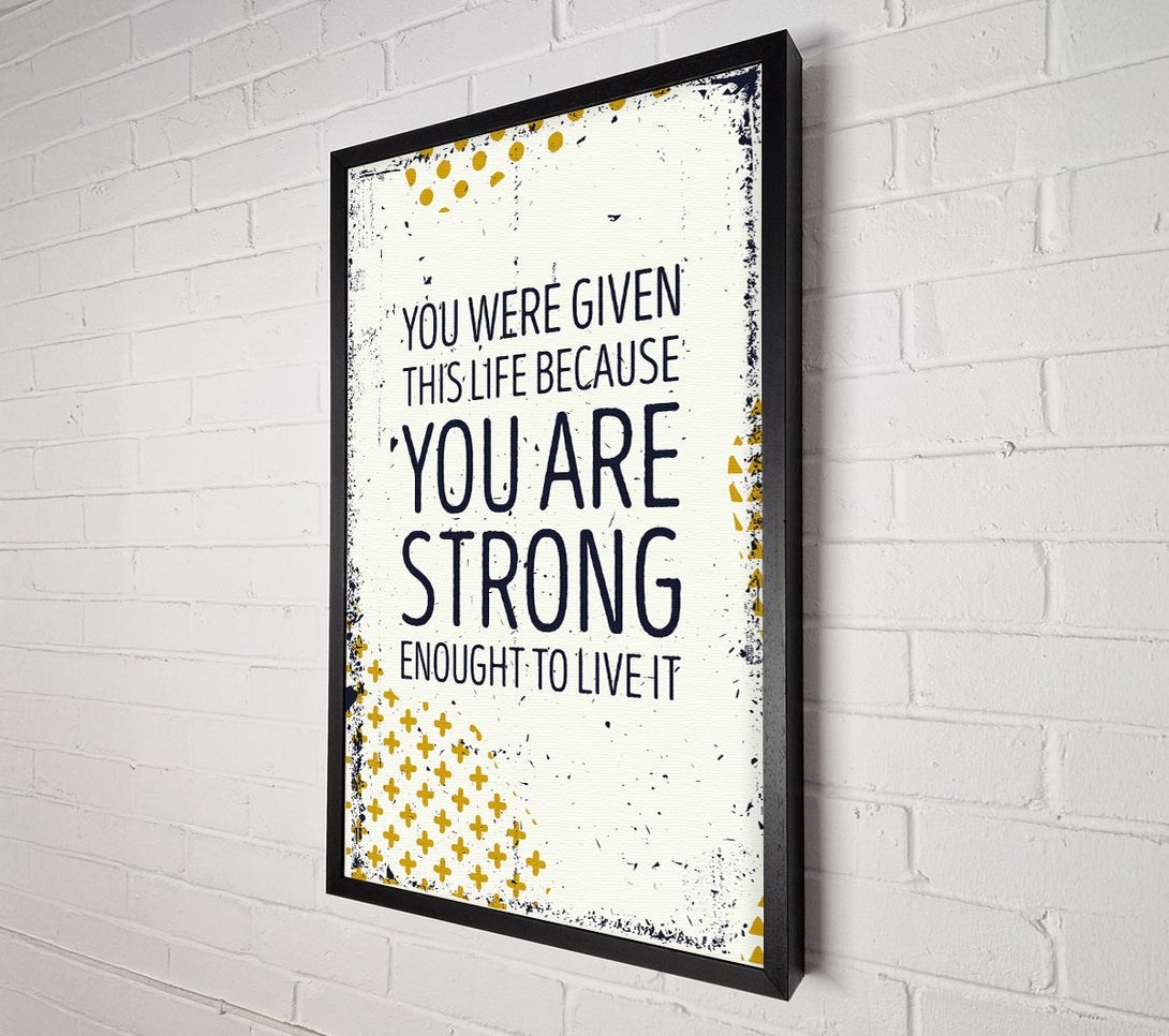  A Canvas Print of You Are Strong Canvas Wall Art