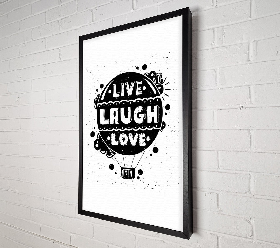  A Canvas Print of Live Laugh Love 2 Canvas Print