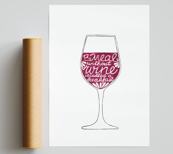 A Meal Without Wine Breakfast Giclee Print