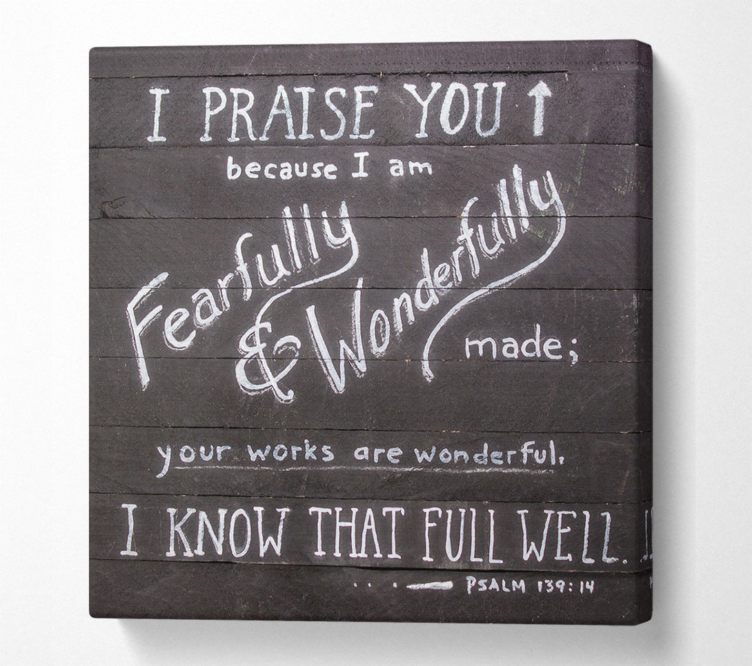  A Canvas Print of I Praise You Canvas Print