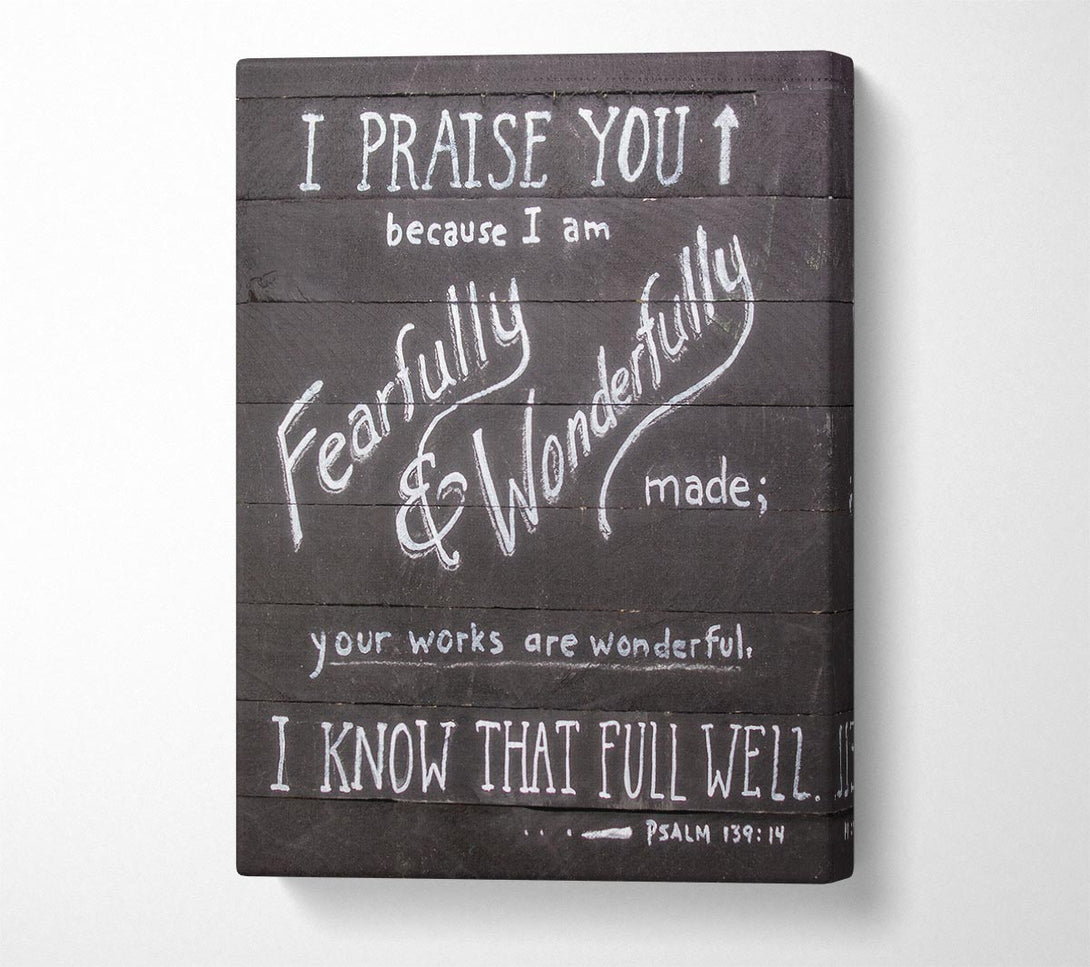  A Canvas Print of I Praise You Canvas Print