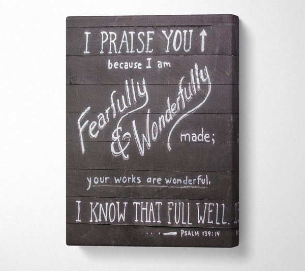  A Canvas Print of I Praise You Canvas Print