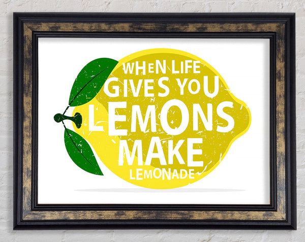 When Life Gives You Lemons 3 Framed Print