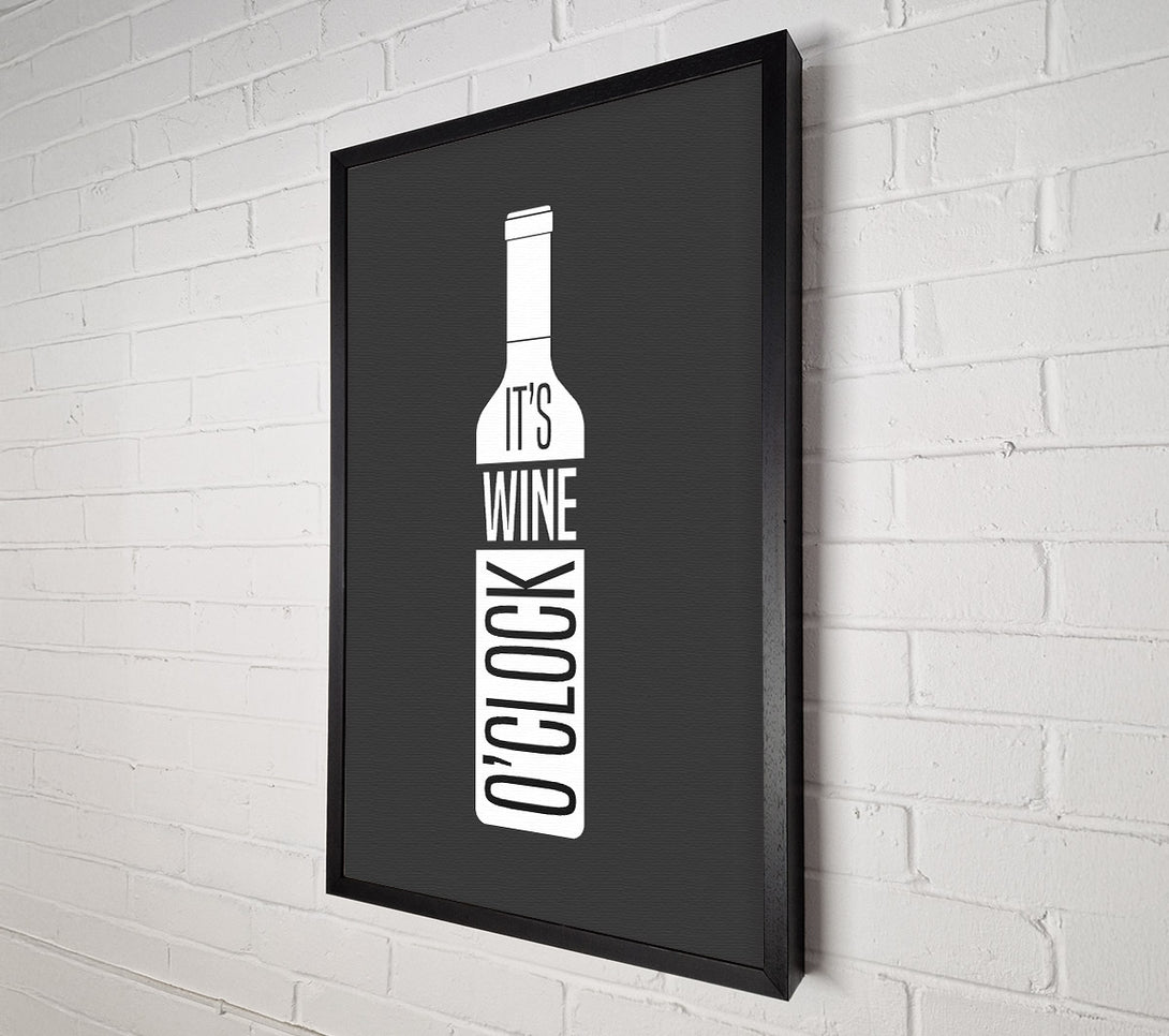  A Canvas Print of It's Wine O'Clock Canvas Art