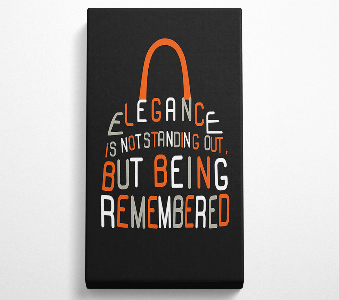  A Canvas Print of Elegance Is Not Standing Out But Canvas Art