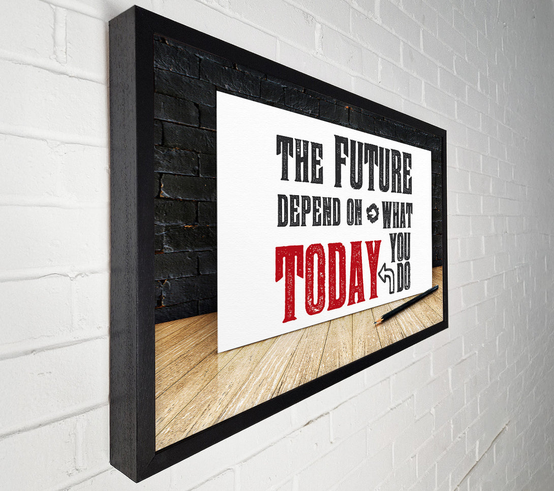  A Canvas Print of The Future Depends On Canvas Art