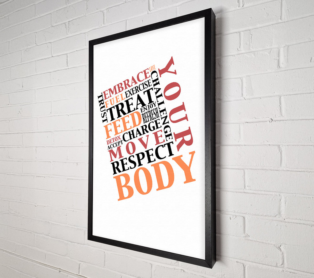  A Canvas Print of Respect Your Body Canvas Wall Art