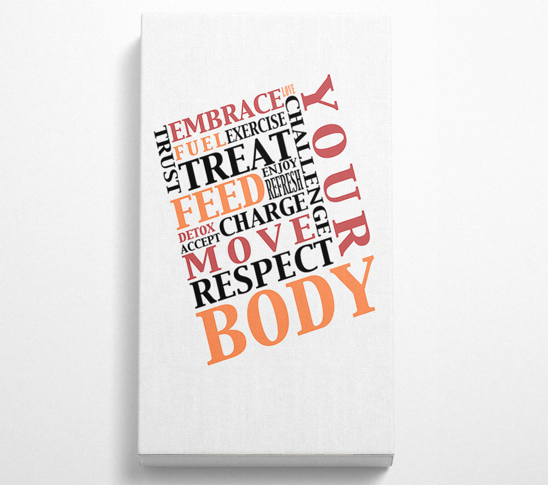  A Canvas Print of Respect Your Body Canvas Wall Art