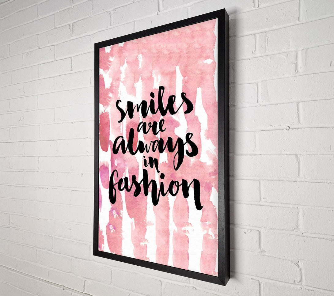  A Canvas Print of Smiles Are Always In Fashion 2 Canvas Wall Art
