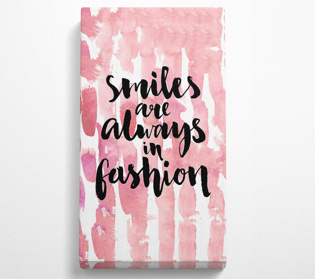  A Canvas Print of Smiles Are Always In Fashion 2 Canvas Wall Art