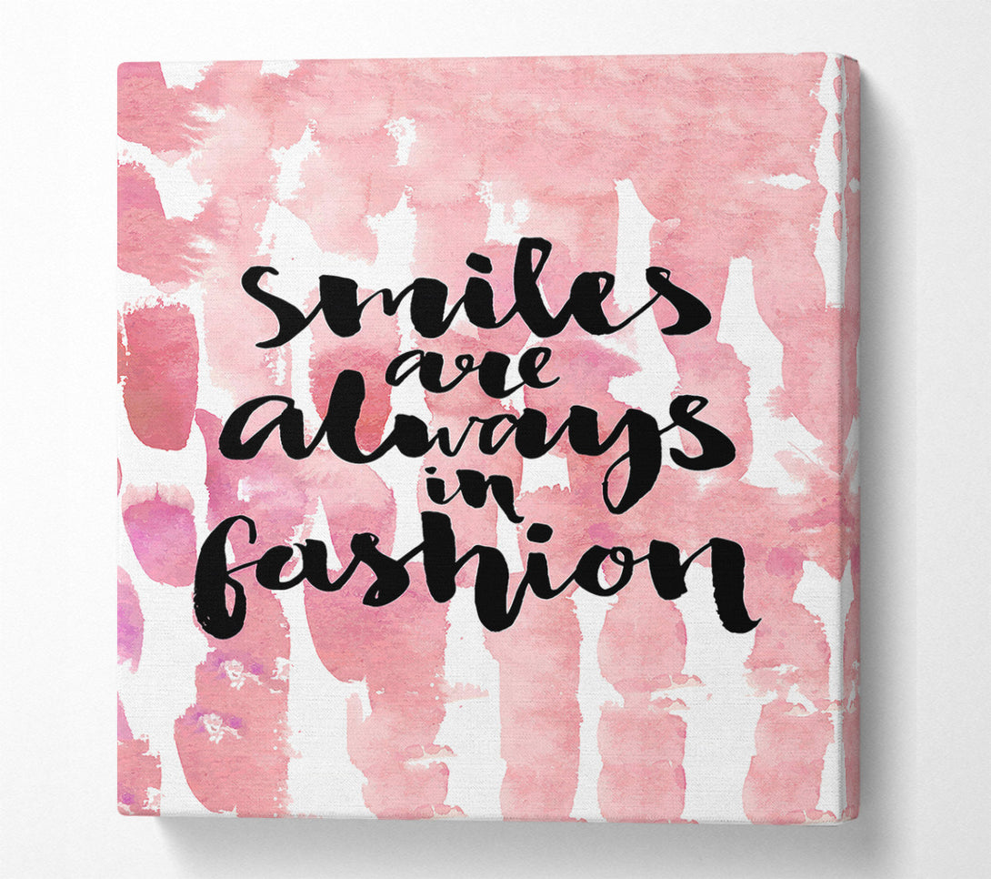  A Canvas Print of Smiles Are Always In Fashion 2 Canvas Wall Art