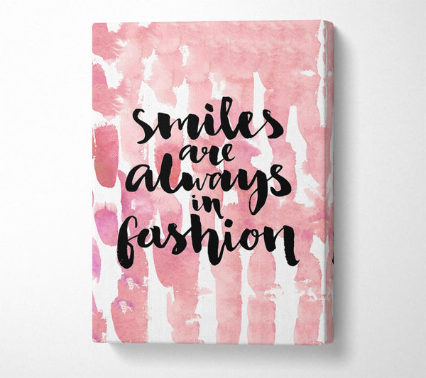  A Canvas Print of Smiles Are Always In Fashion 2 Canvas Wall Art