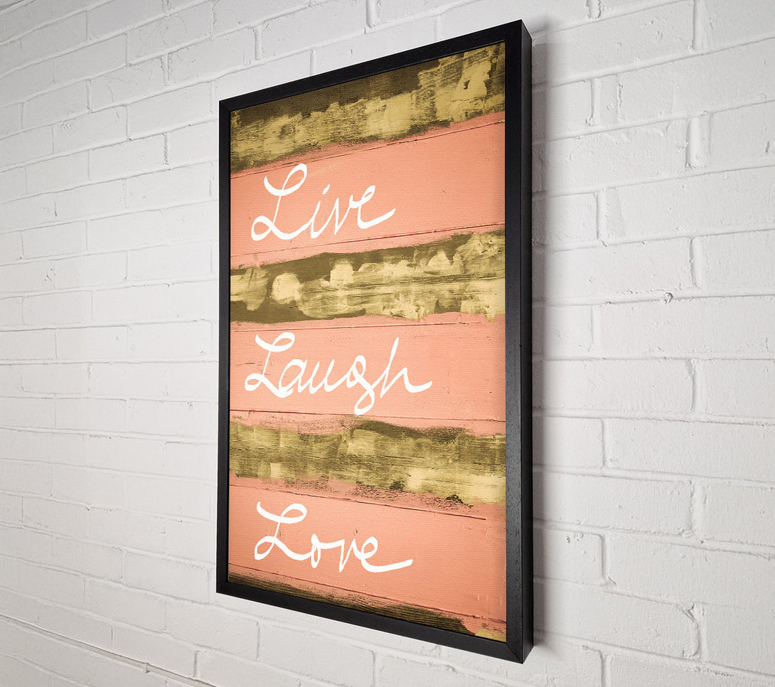  A Canvas Print of Live Laugh Love 3 Canvas Wall Art