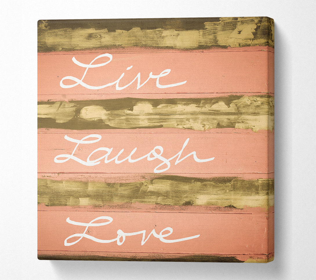  A Canvas Print of Live Laugh Love 3 Canvas Wall Art