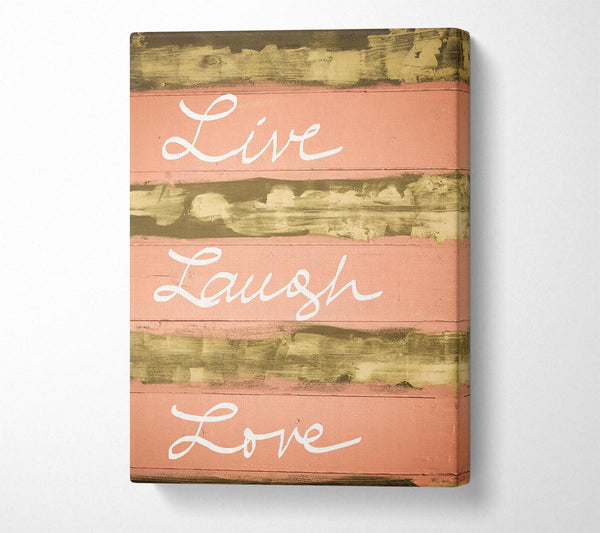  A Canvas Print of Live Laugh Love 3 Canvas Wall Art