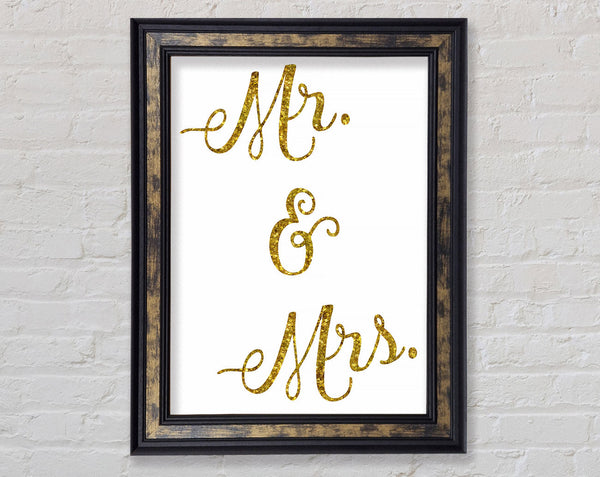 Mr and Mrs Framed Print