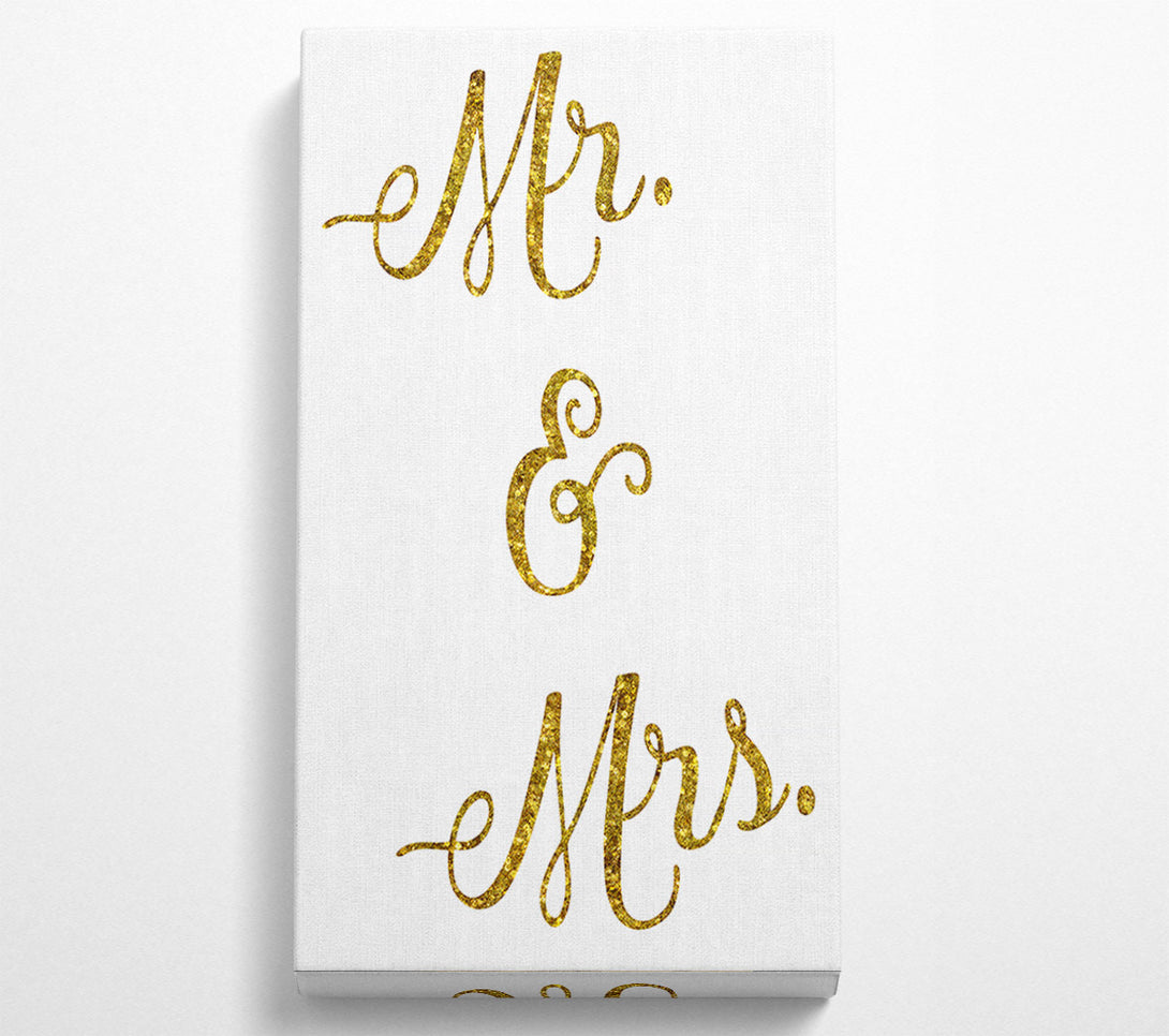  A Canvas Print of Mr and Mrs Canvas Wall Art