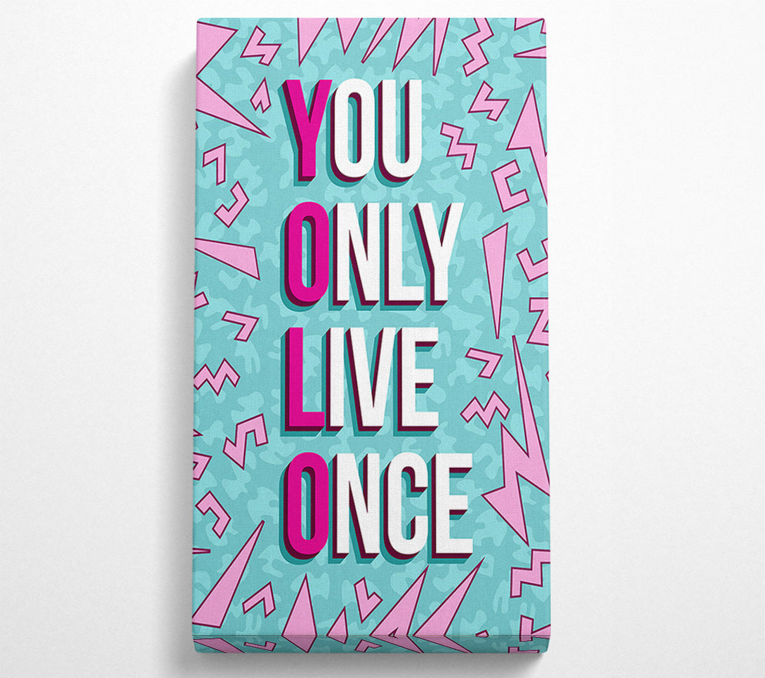  A Canvas Print of You Only Live Once Canvas Print