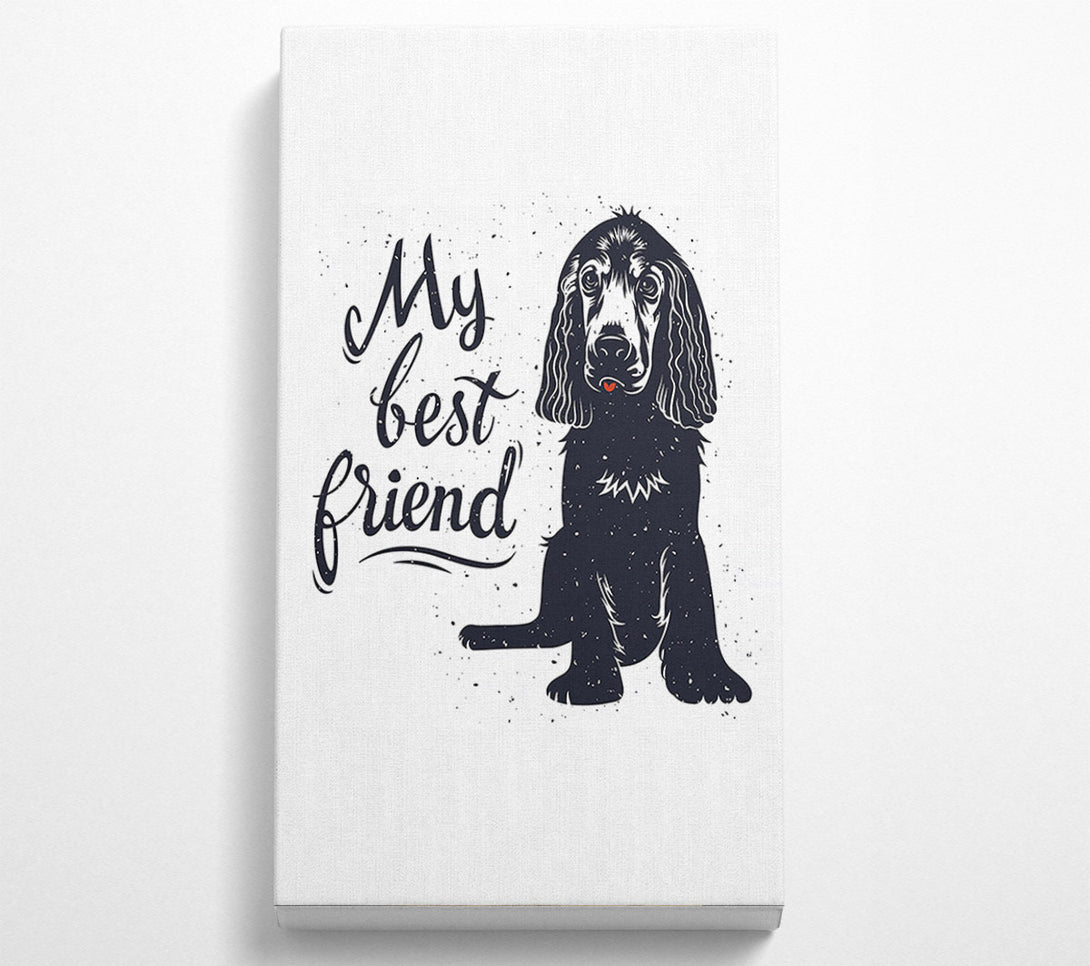  A Canvas Print of My Best Friend Dog Canvas Wall Art
